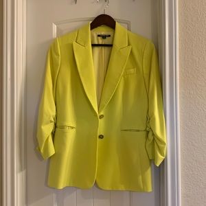 Gianni Bini highlighter yellow blazer - size 12 - GUC